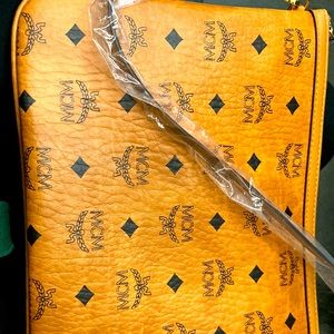 MCM Purse Pouch Leather Shoulder Bag, super cute never used.